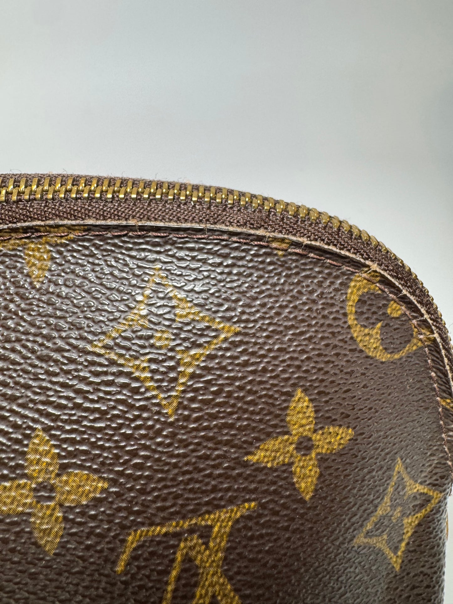 Louis Vuitton Monogram Cosmetic Case Dome Pouch, Made in Spain, September 2000