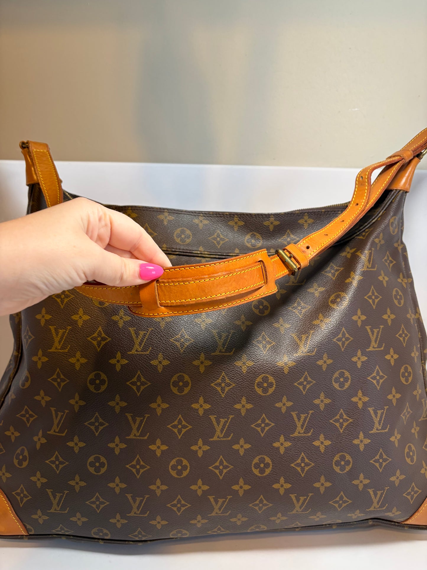 Louis Vuitton Promenade Monogram Shoulder Bag, Made in France April 1990