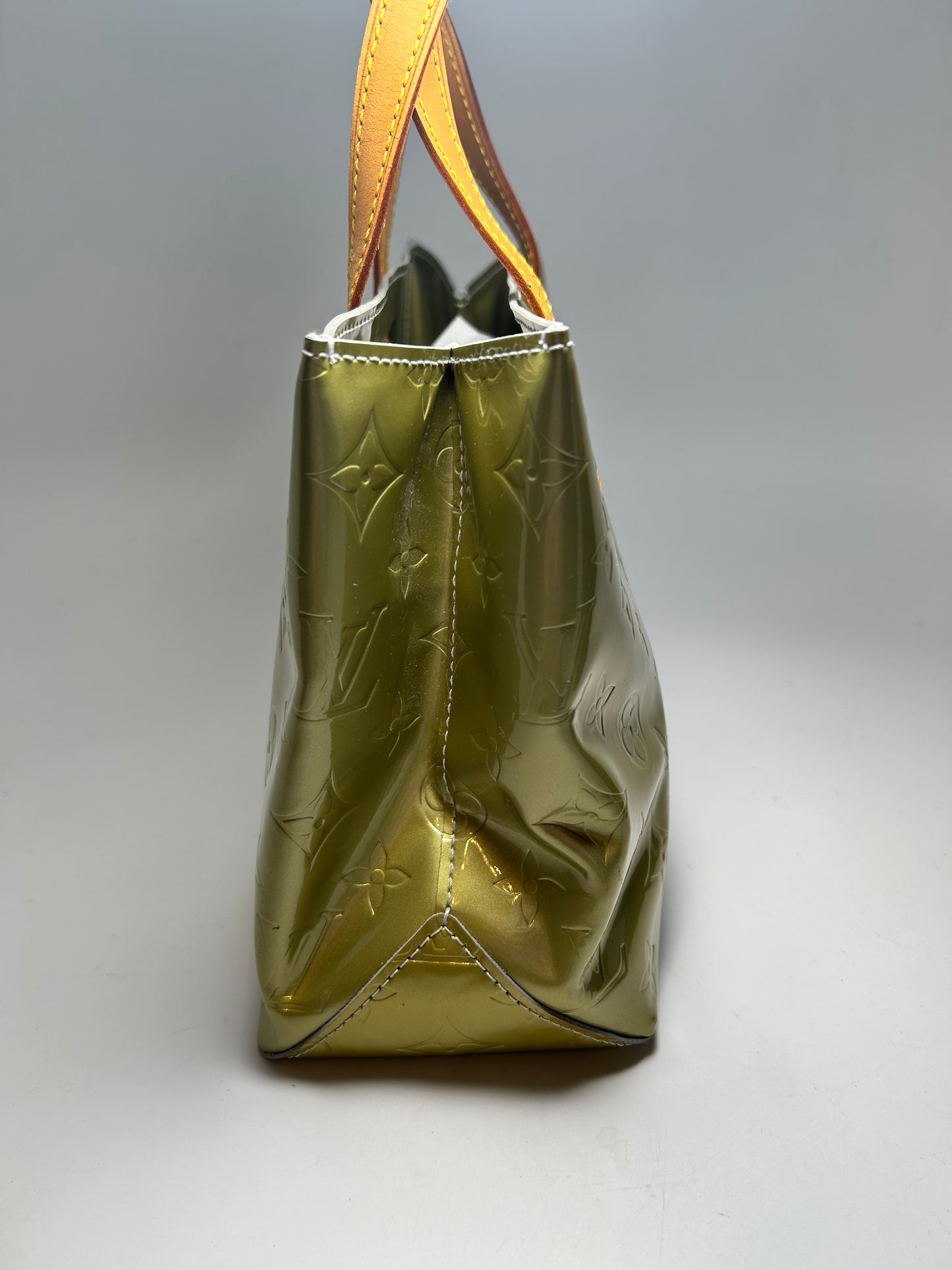 Louis Vuitton Reade PM Pistachio Green Vernis Leather Monogram Mini Tote