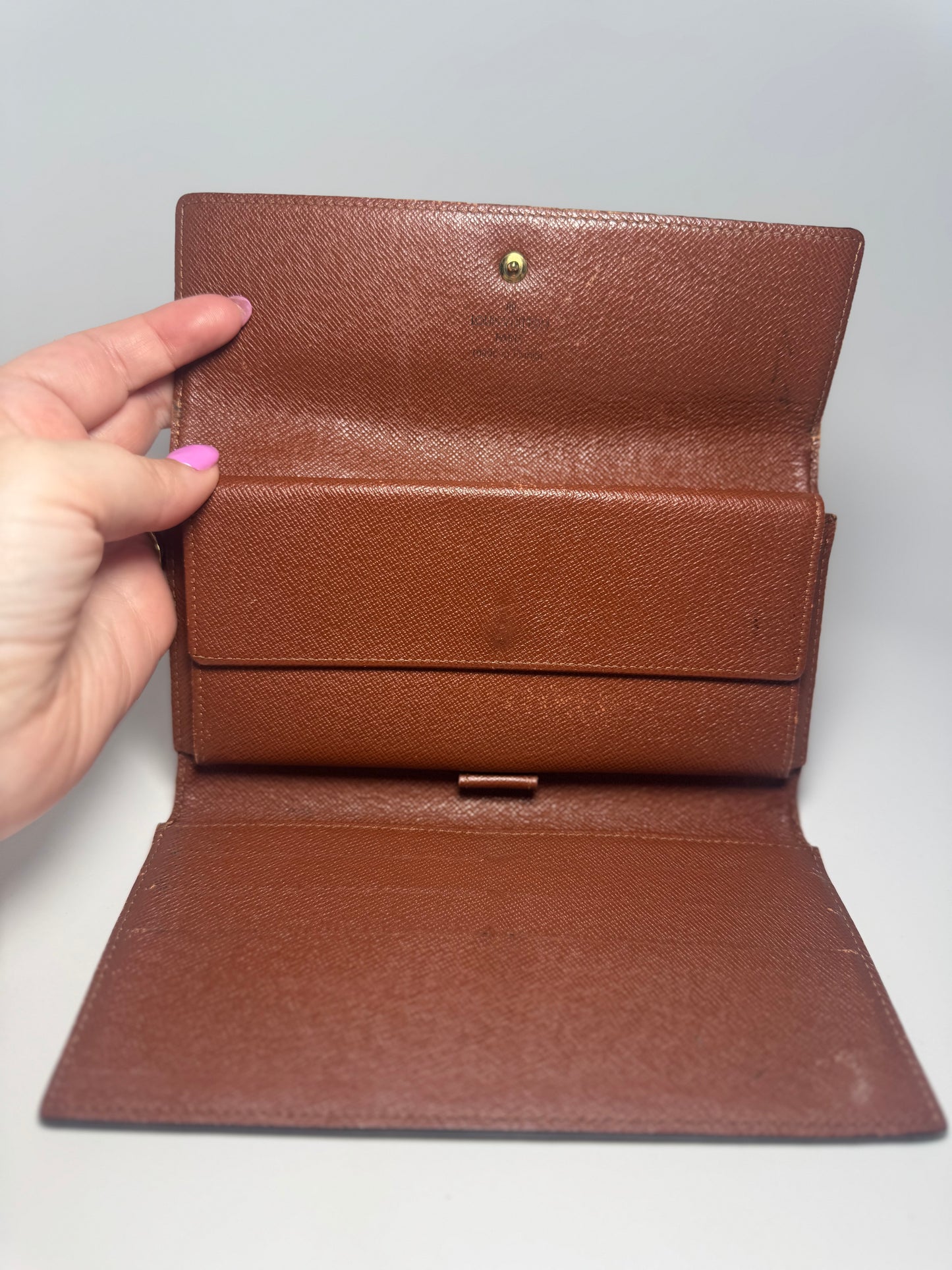 Louis Vuitton Monogram Sarah Wallet March 2000 in France- Fair condition