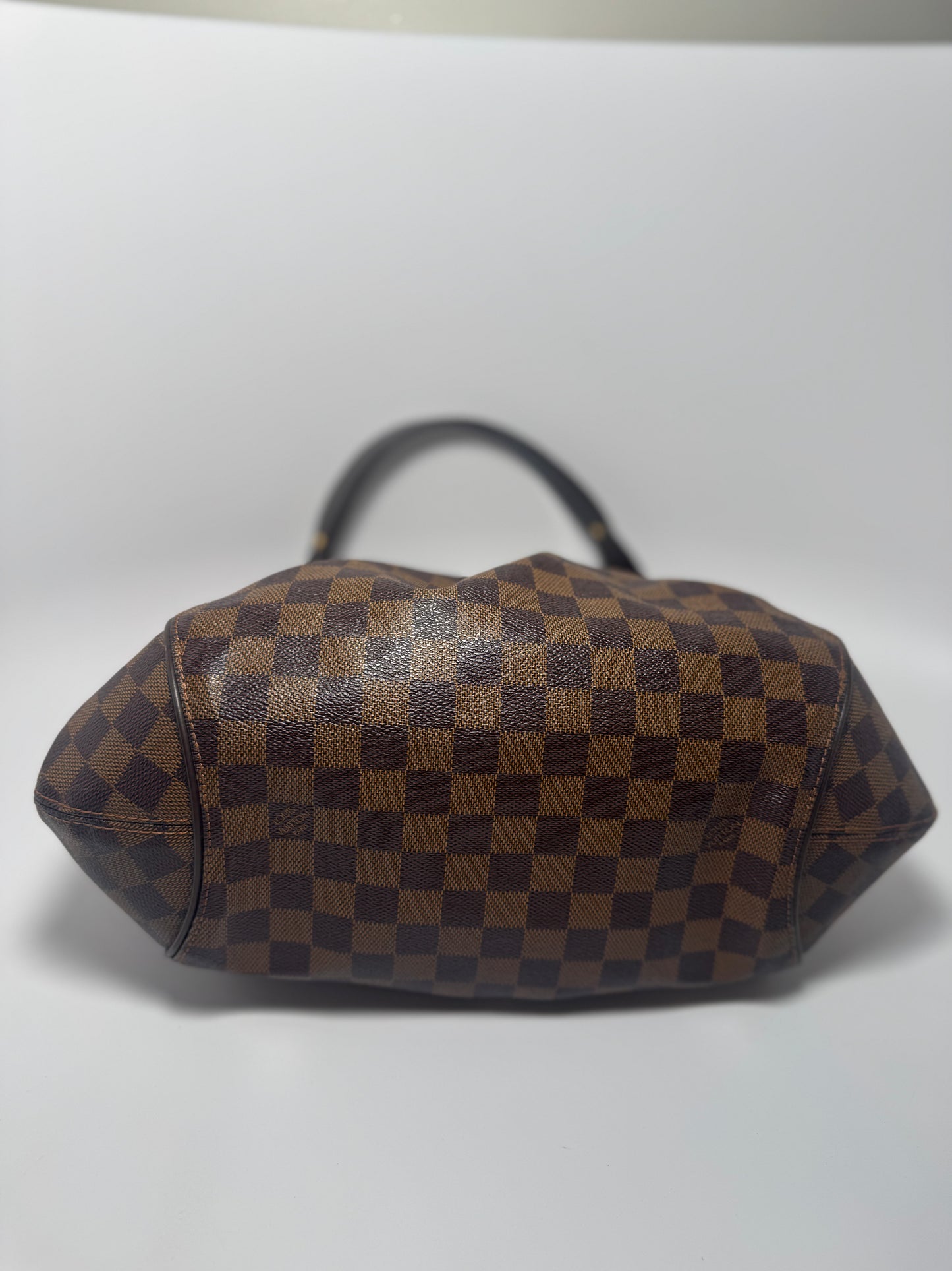 Louis Vuitton Sistina MM Damier Ebene Pleated Shoulder Bag