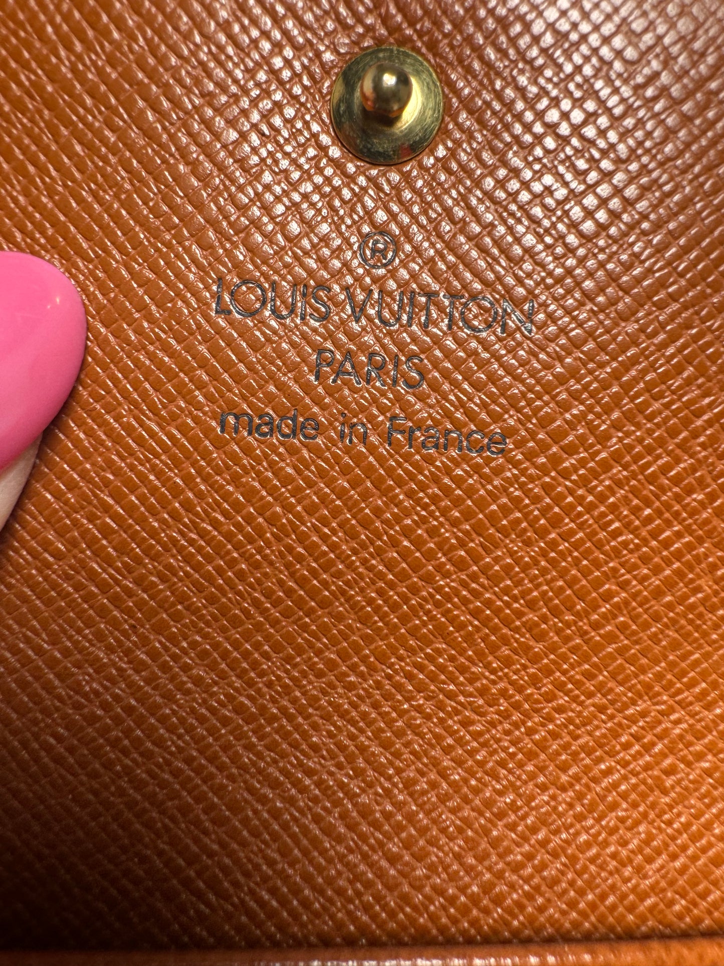 Louis Vuitton Elise Monogram Trifold Wallet Made in France