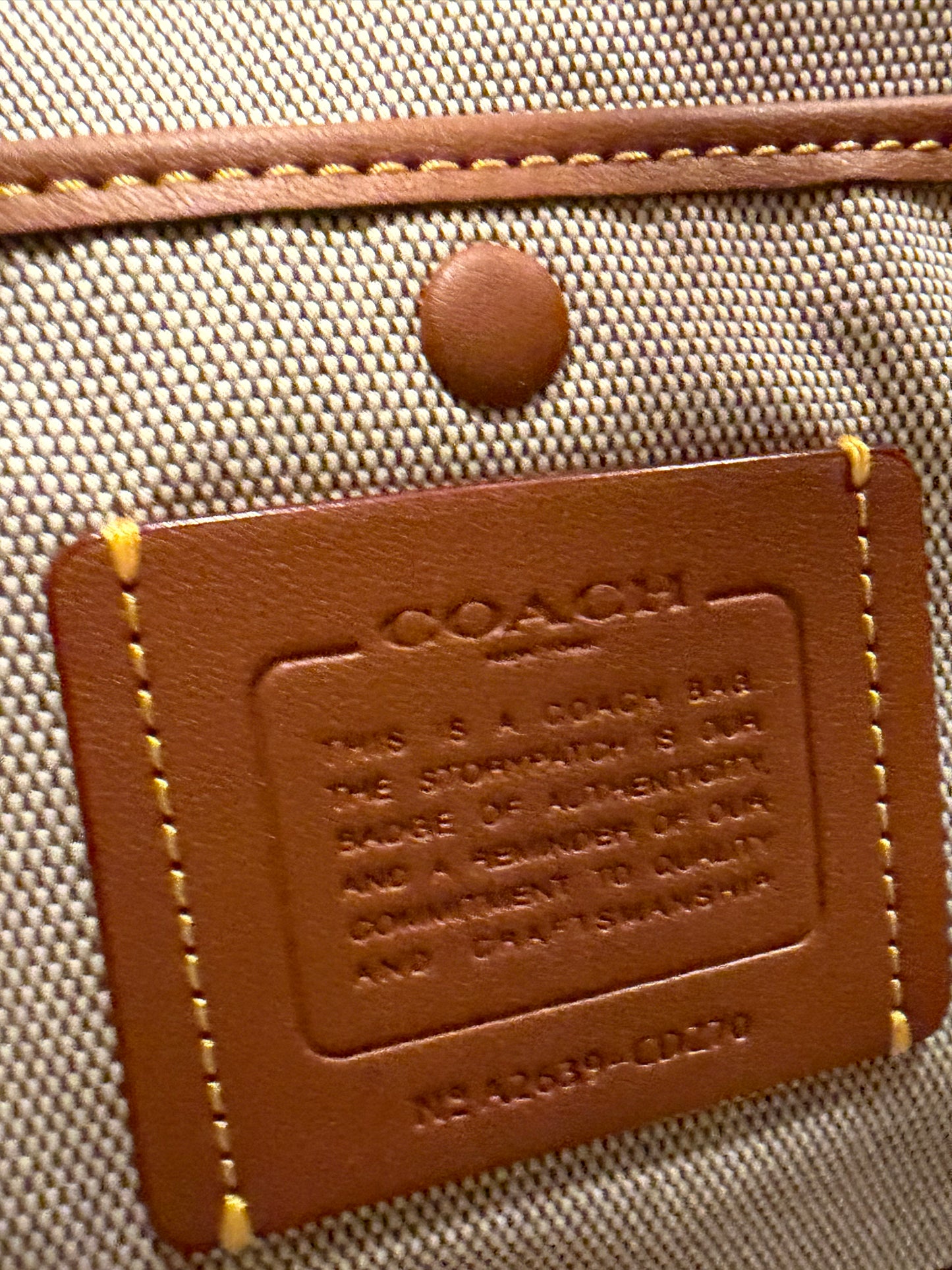 Coach Pocket Juliette 30 Maple Shoulder Bag & Crossbody