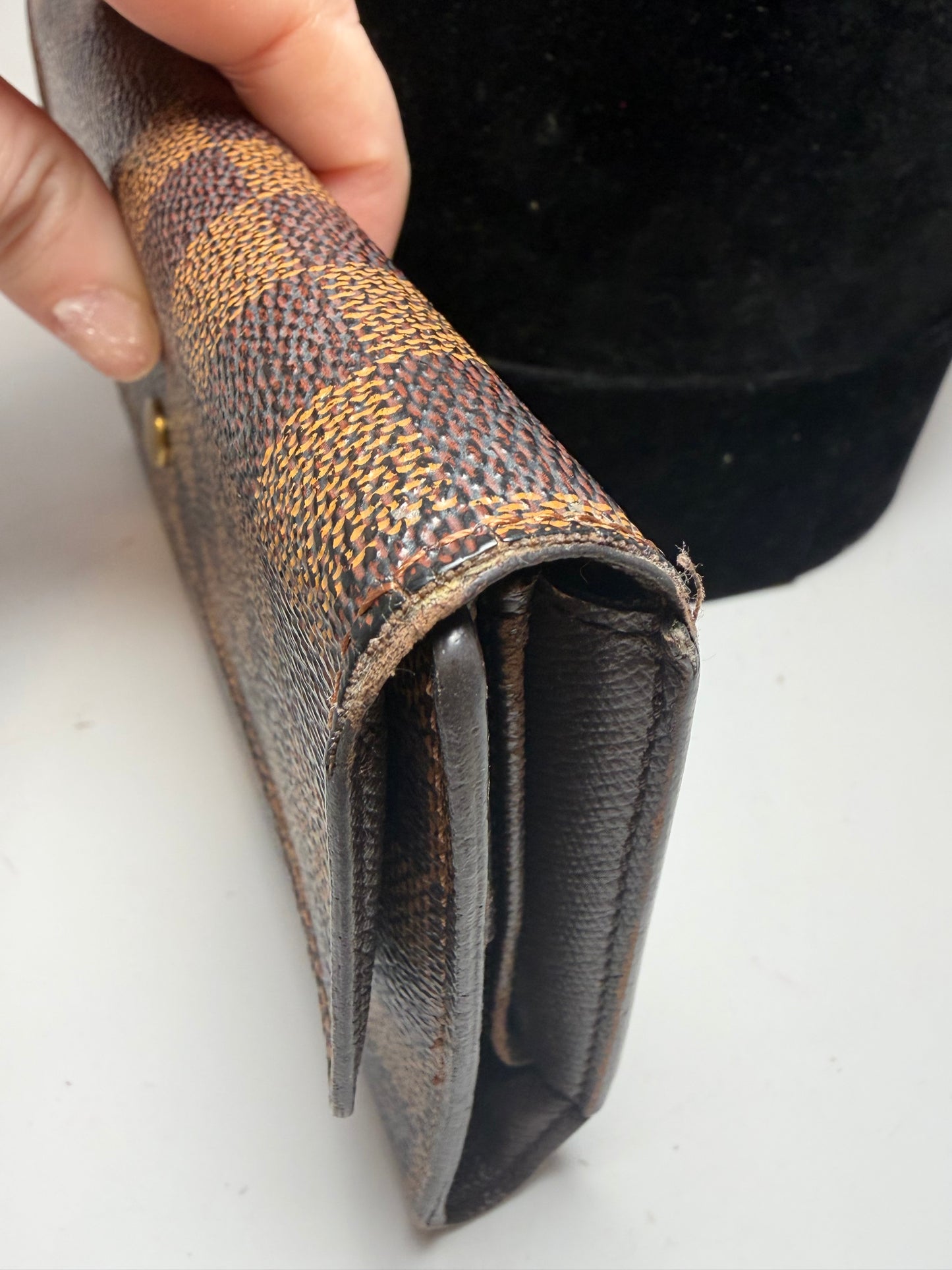 Louis Vuitton Damier Ebene Paper Etui Trifold Wallet