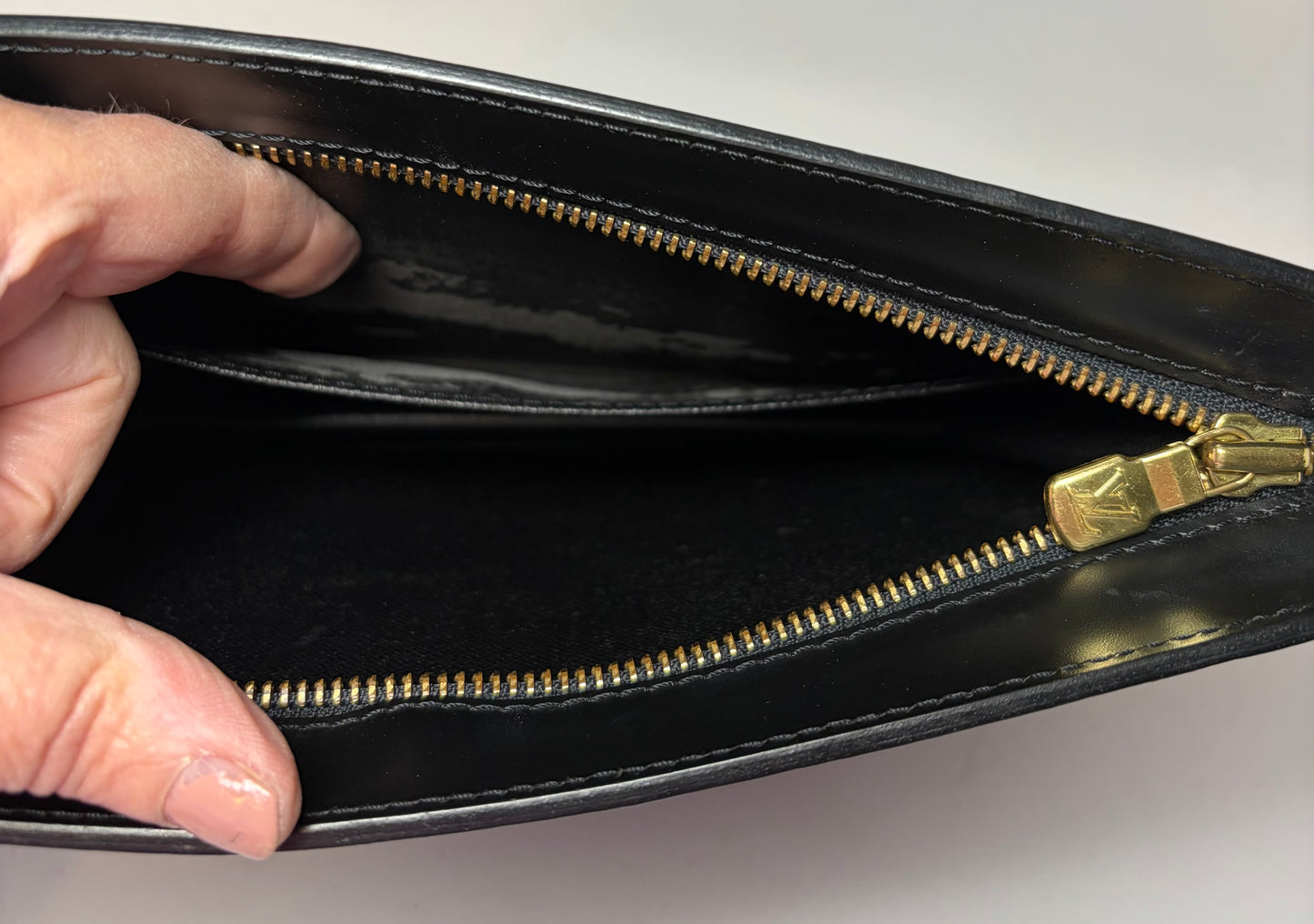 Louis Vuitton Pochette Homme Clutch Black Epi Leather