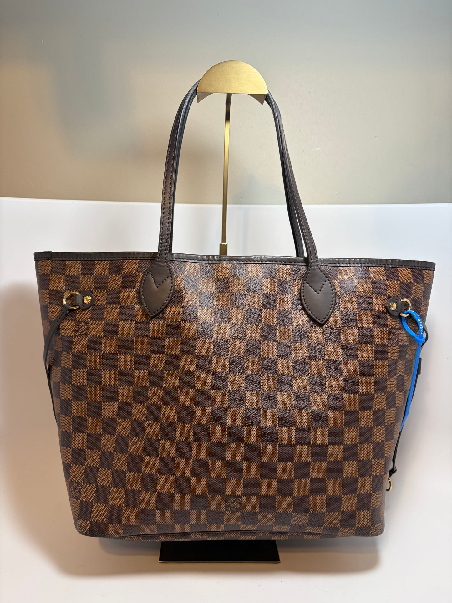 Louis Vuitton Neverfull MM Damier Ebene Tote w/Dust Bag