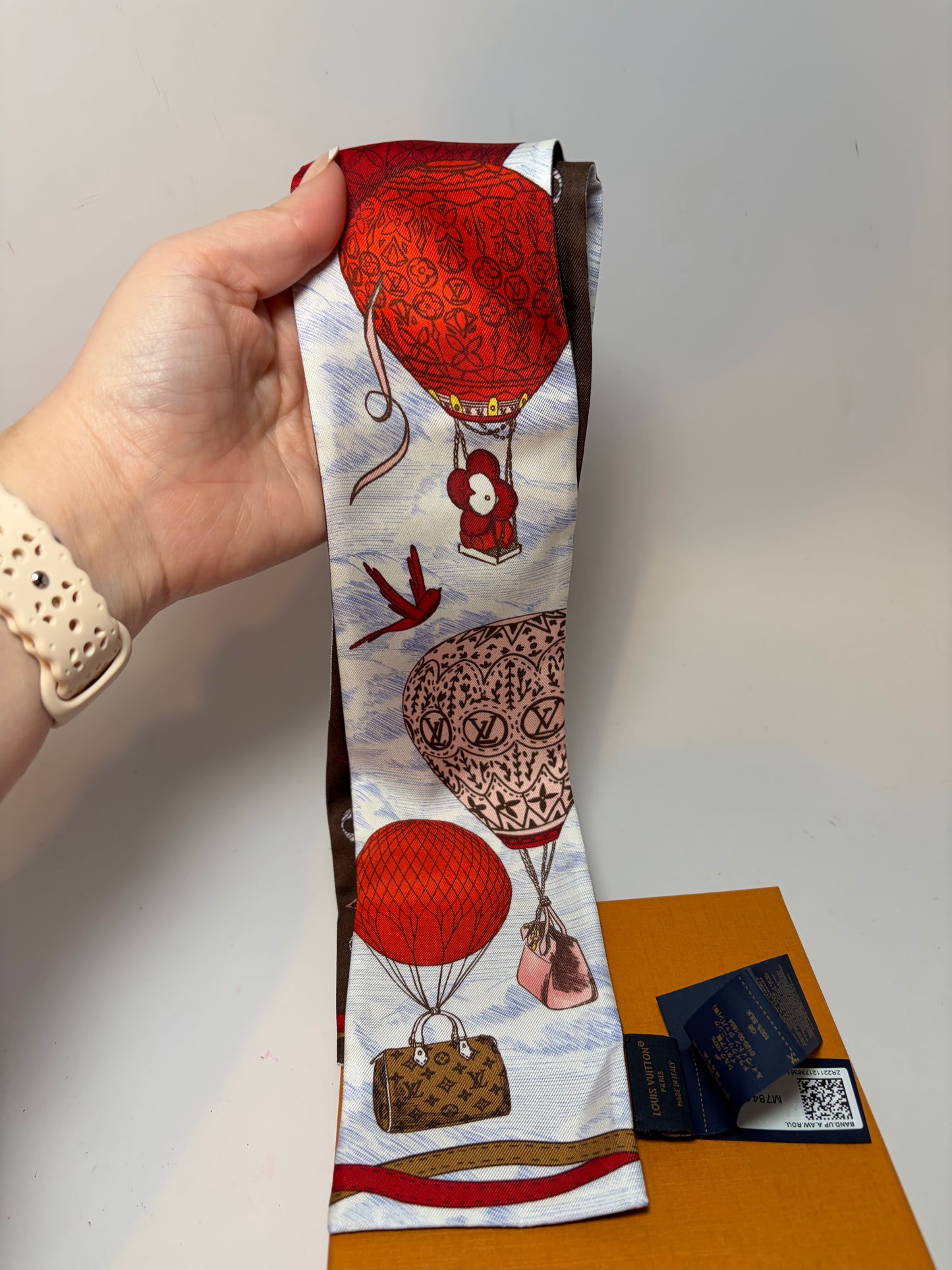 Louis Vuitton Up and Away BB Bandeau 100% Silk Spring-Summer 2023 NWOT