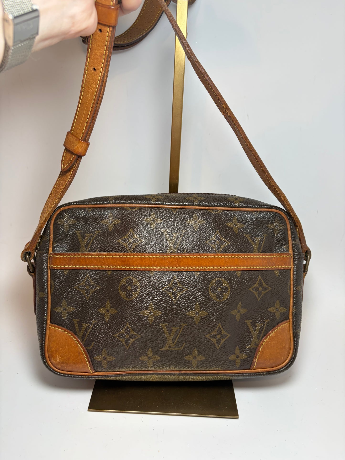 Trocadero 27 Monogram Crossbody- Fair Condition