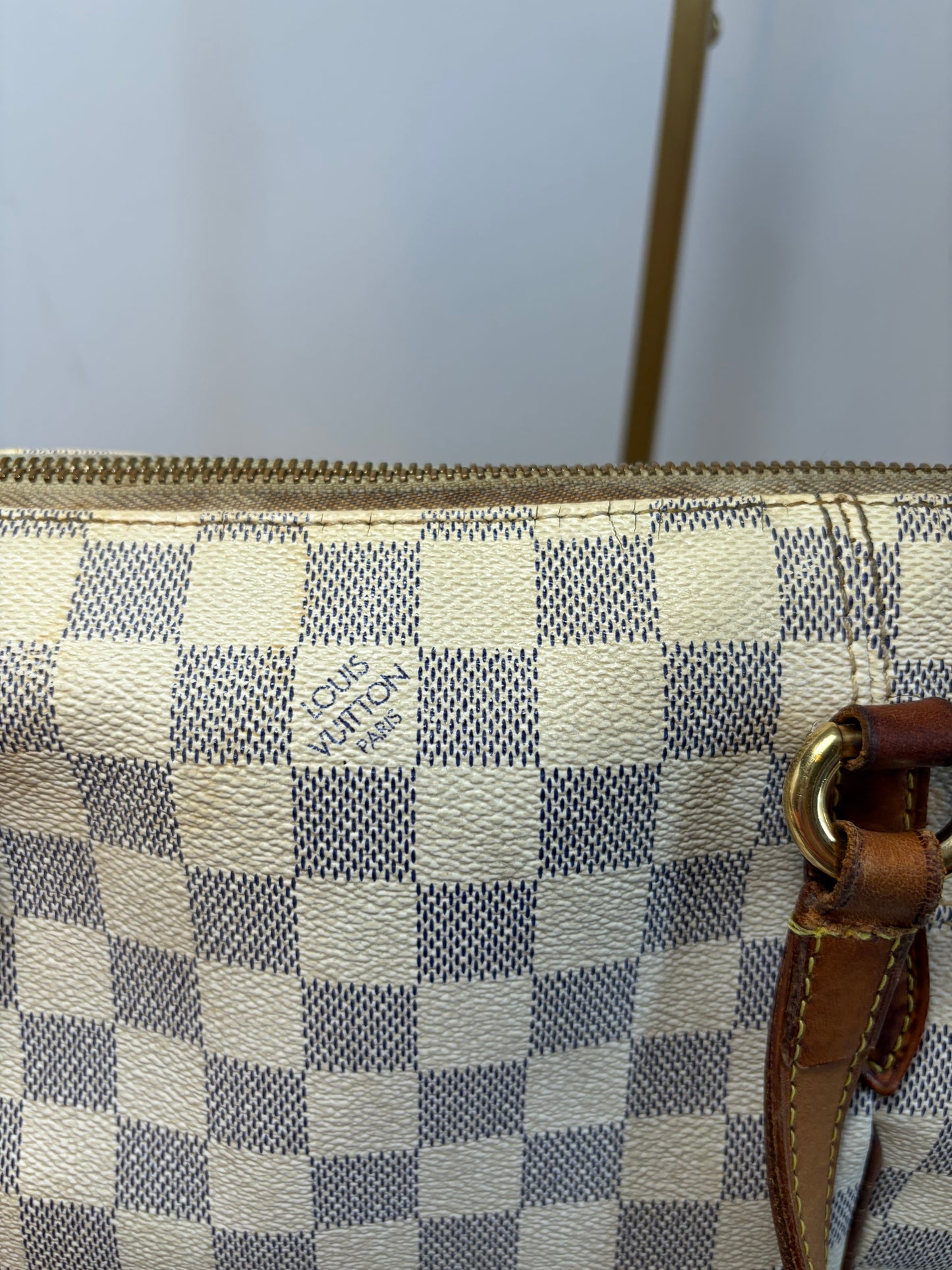 Louis Vuitton Damier Azur PM Tote with Mini Pochette Set