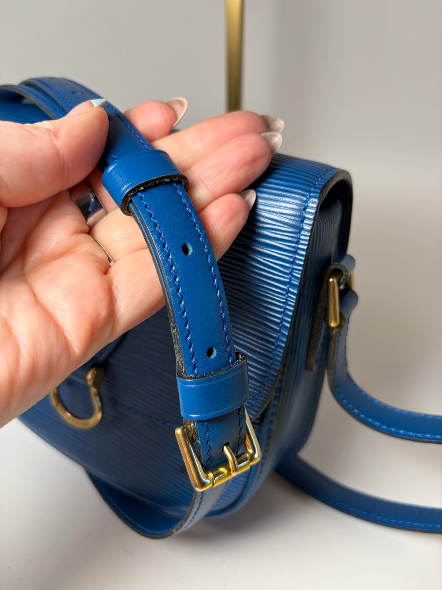 Louis Vuitton Royal Blue Epi Leather Mini Saint Cloud Crossbody