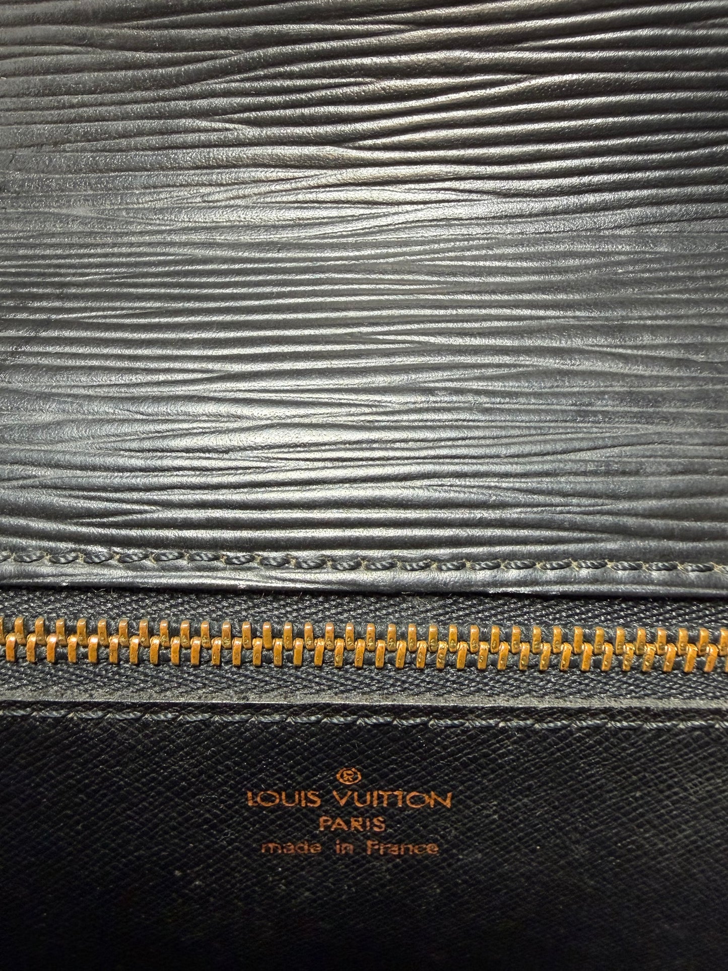 Louis Vuitton Black Epi Leather Pochette Sellier Draggone Clutch Bag