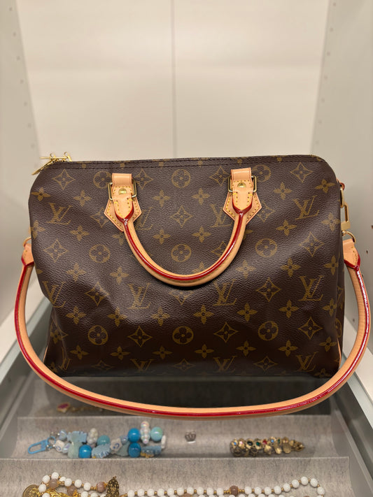 Louis Vuitton Speedy 30 Bandoulière Monogram w/COA Excellent Condition