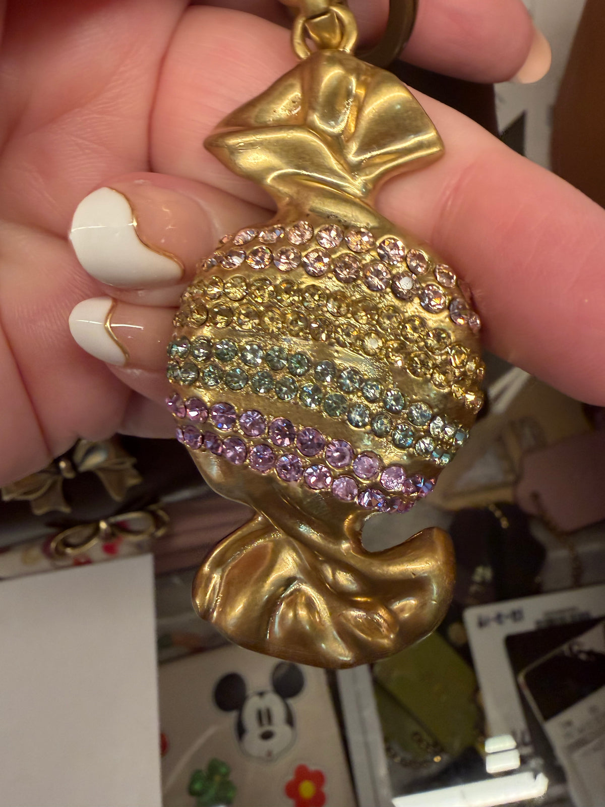 Coach Rainbow Crystal Candy Bag Charm