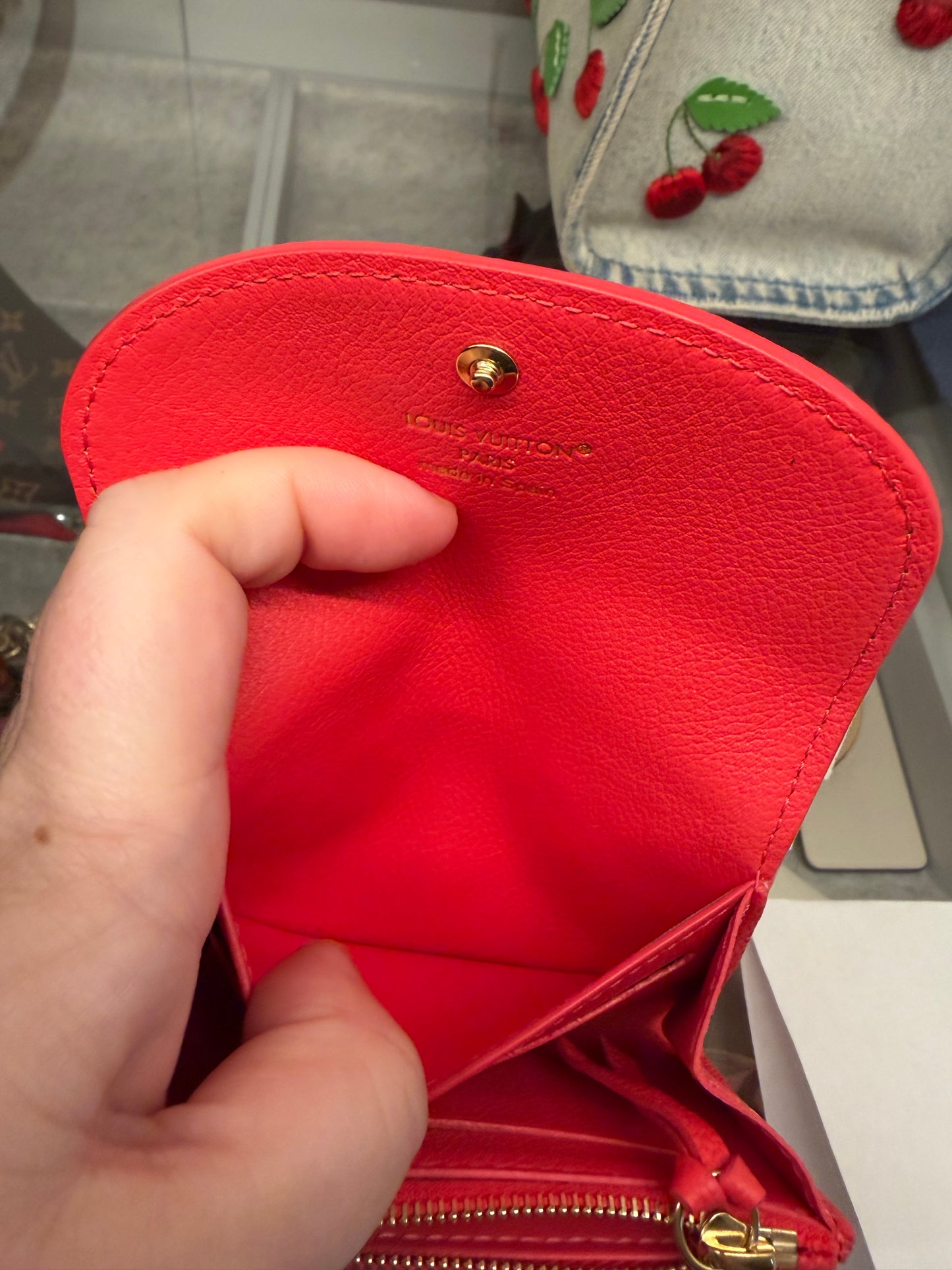 Louis Vuitton Empriente Leather Rosalie Coin Purse Strawberry Pink