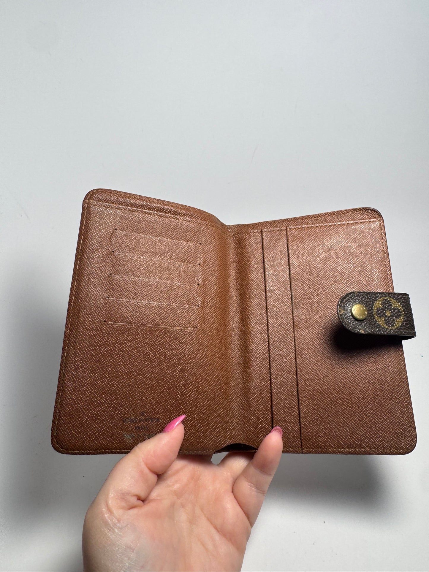 Louis Vuitton Porte Papier Wallet/Passport Holder in Monogram Made in France October 2006