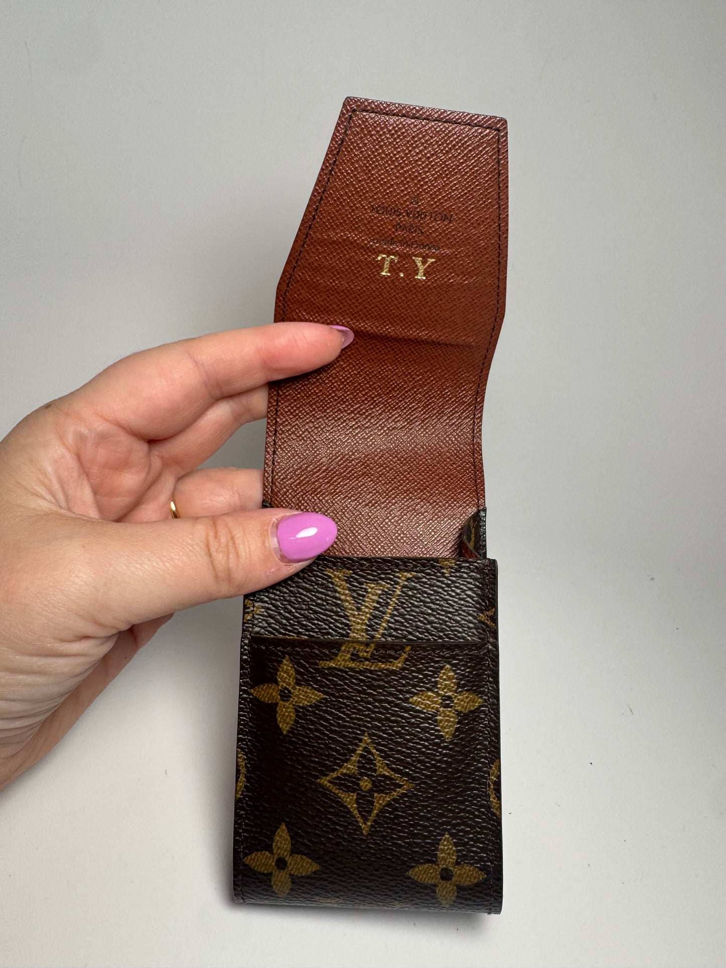 Louis Vuitton Monogram Cigarette Case/Cosmetic Travel Case Lipstick Holder
