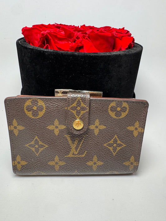 Louis Vuitton French Purse Kiss Lock Monogram Wallet