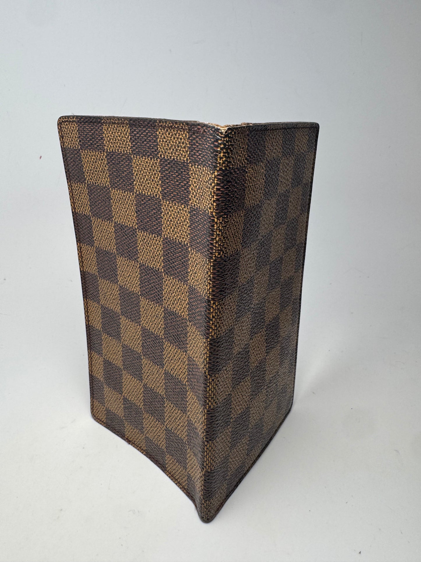 Louis Vuitton Damier Ebene Porte Valeurs Wallet/Passport Cover- Fair Condition Centenaire Edition