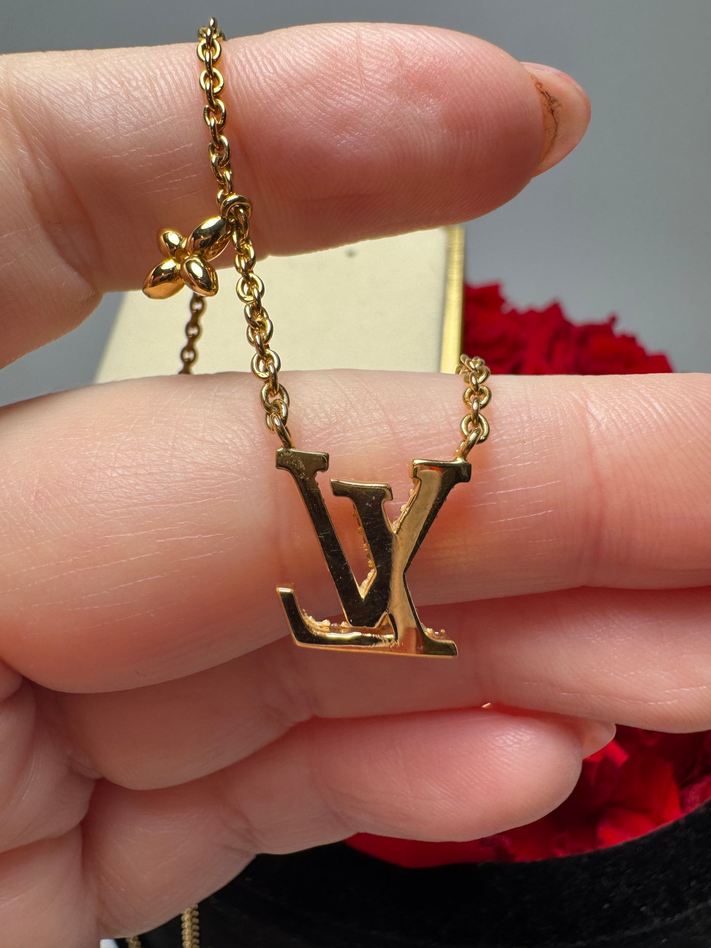 Louis Vuitton Crystal Iconic Pendant Necklace