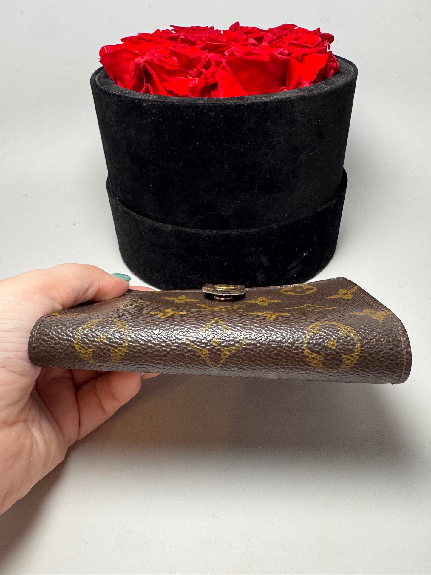 Louis Vuitton French Purse Kiss Lock Monogram Wallet