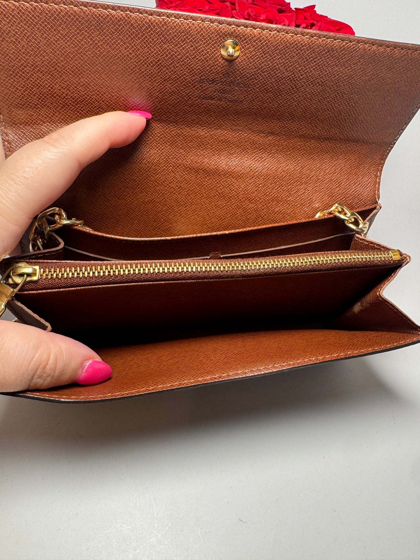 Louis Vuitton Sarah Monogram Wallet on Chain