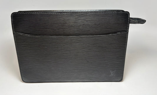Louis Vuitton Pochette Homme Clutch Black Epi Leather