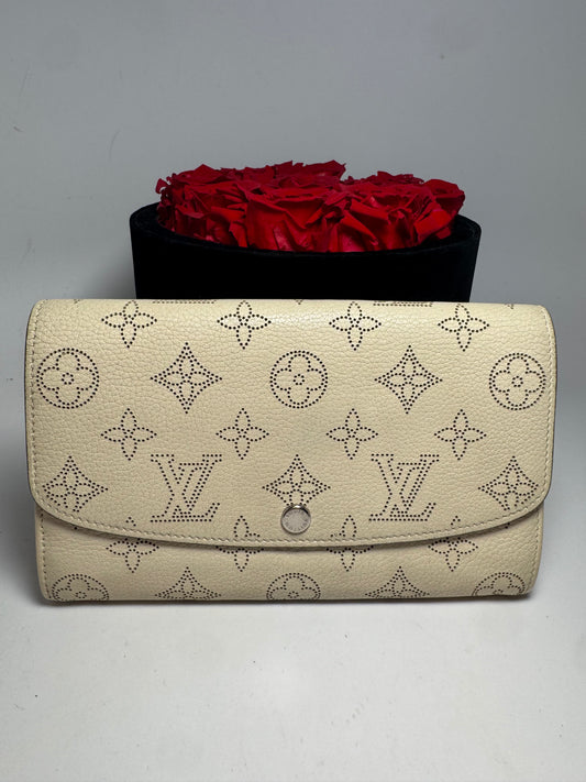 Louis Vuitton Mahina Perforated Monogram Leather Ivory Wallet