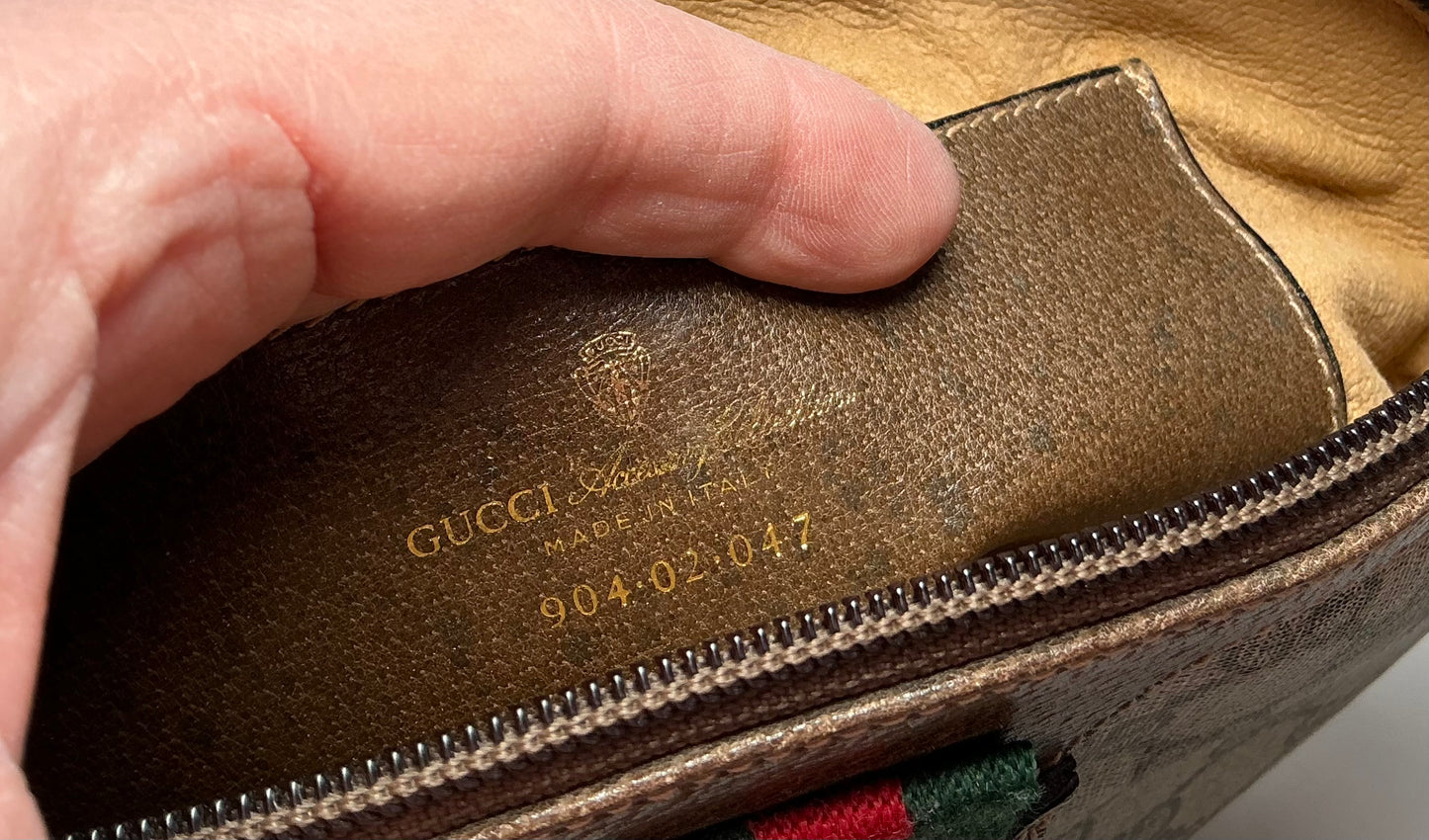 Gucci GG Supreme Web Canvas & Leather Crossbody