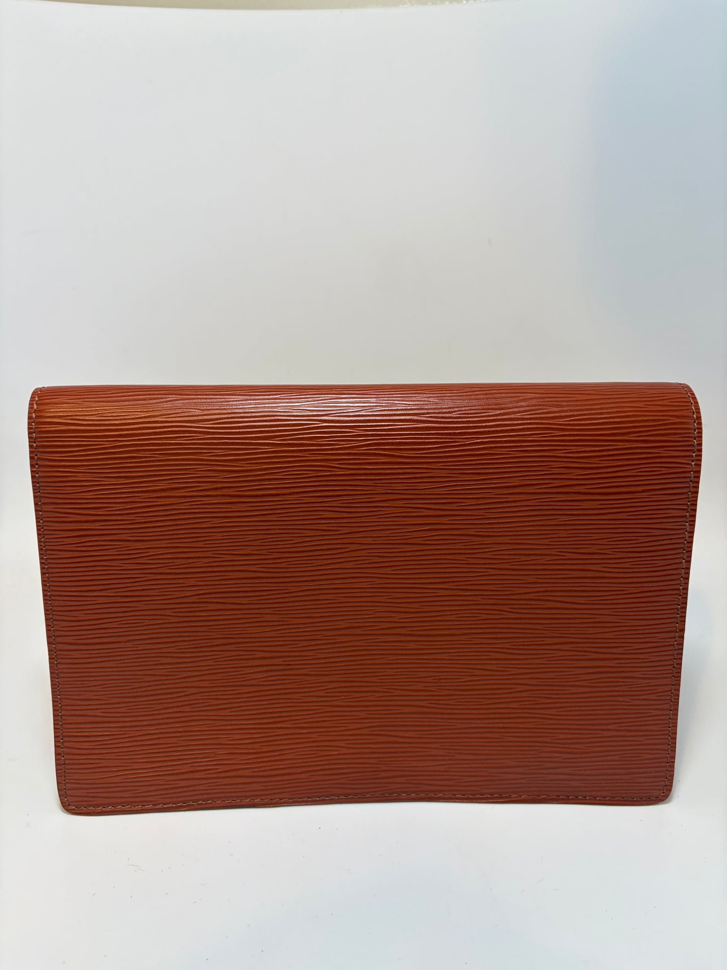 Louis Vuitton Pochette Sellier Draggone Clutch/Wristlet Kenyan Fawn Brown Epi Leather