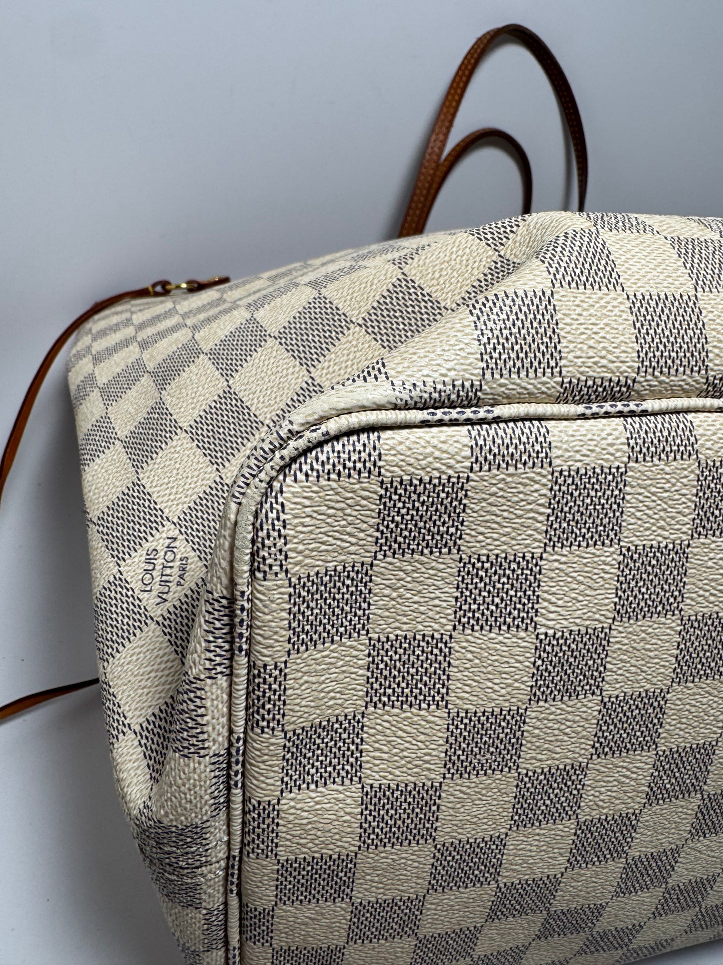 Louis Vuitton Neverfull GM Damier Azur with Ballerine Pink Interior Made in 2019