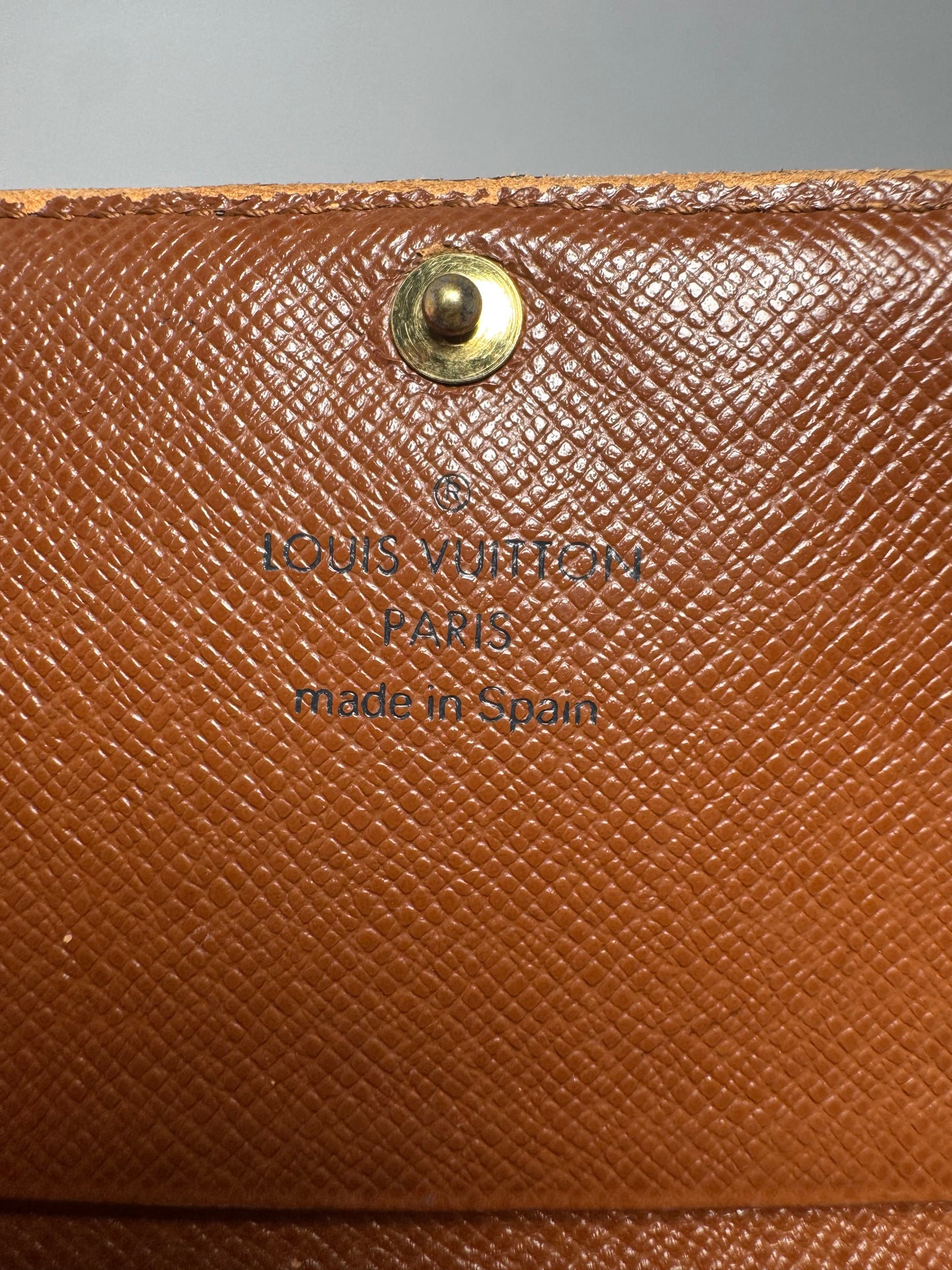 Louis Vuitton Porte Monnaie Tresor Monogram Compact Wallet