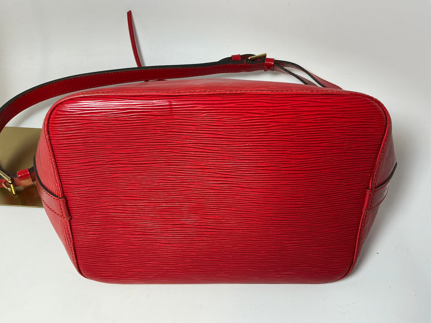 Louis Vuitton Petite Noe Bucket Bag Red Epi Leather