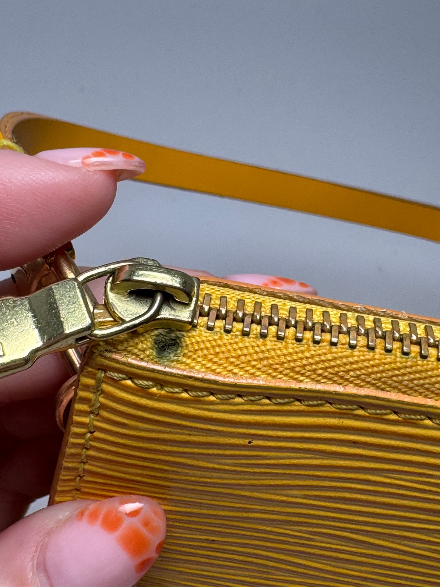 Louis Vuitton Yellow Epi Leather Pochette