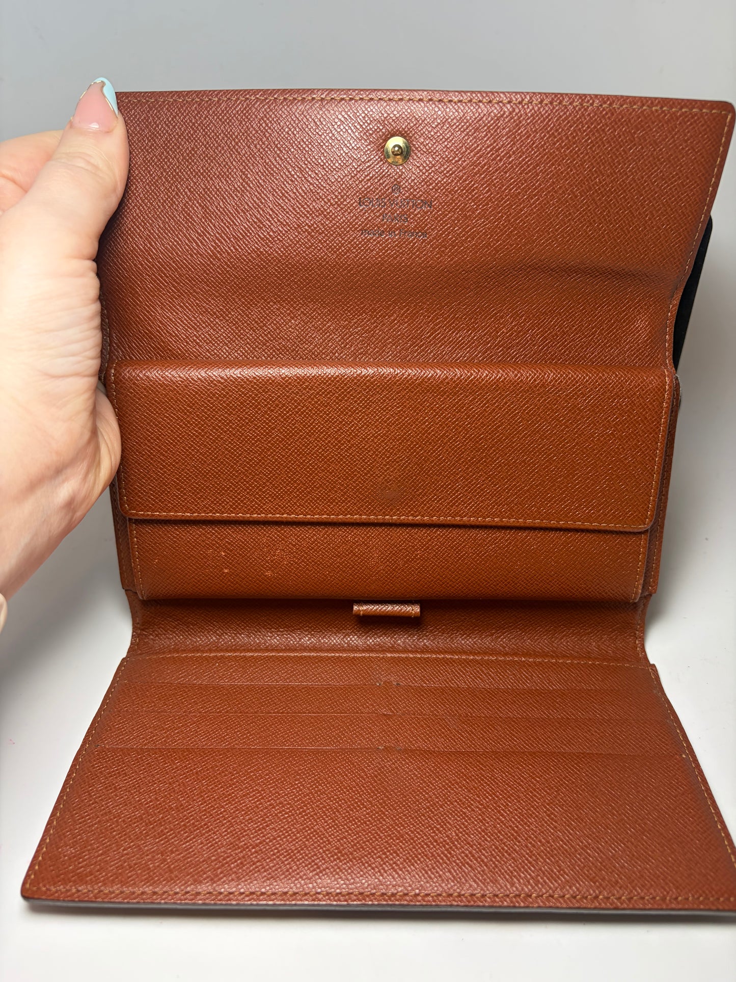 Louis Vuitton Monogram Porte Tressor Trifold Wallet