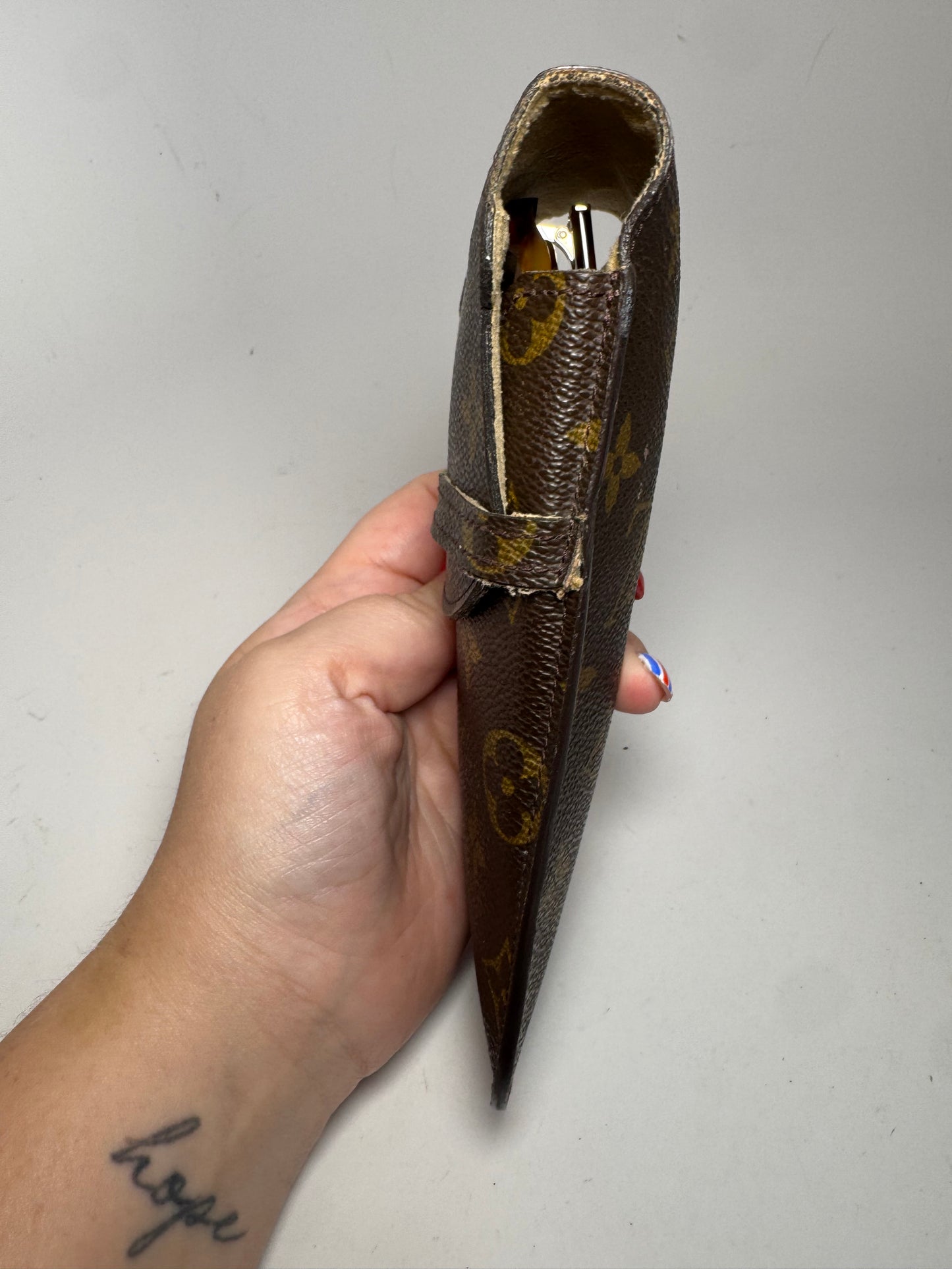 Louis Vuitton Monogram Sunglasses Case Made in March 2001 in France