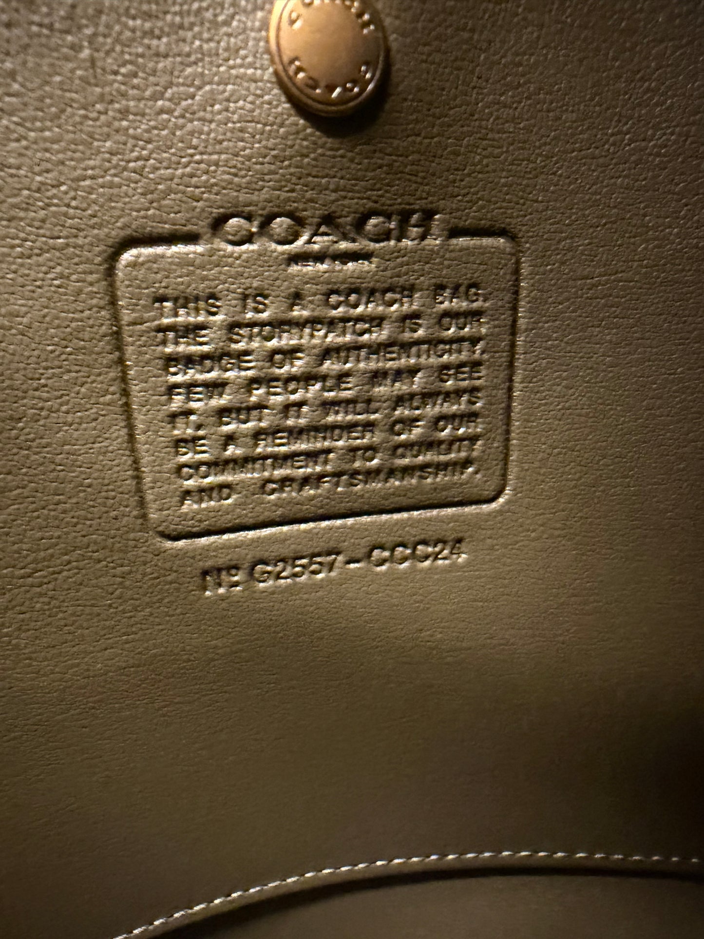 Coach Bleecker Bucket Bag Shoulder Bag with Pouch NWT In Olive Suede
