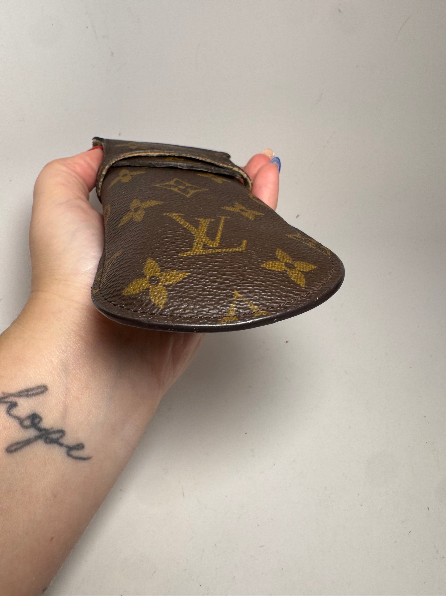 Louis Vuitton Monogram Sunglasses Case Made in March 2001 in France