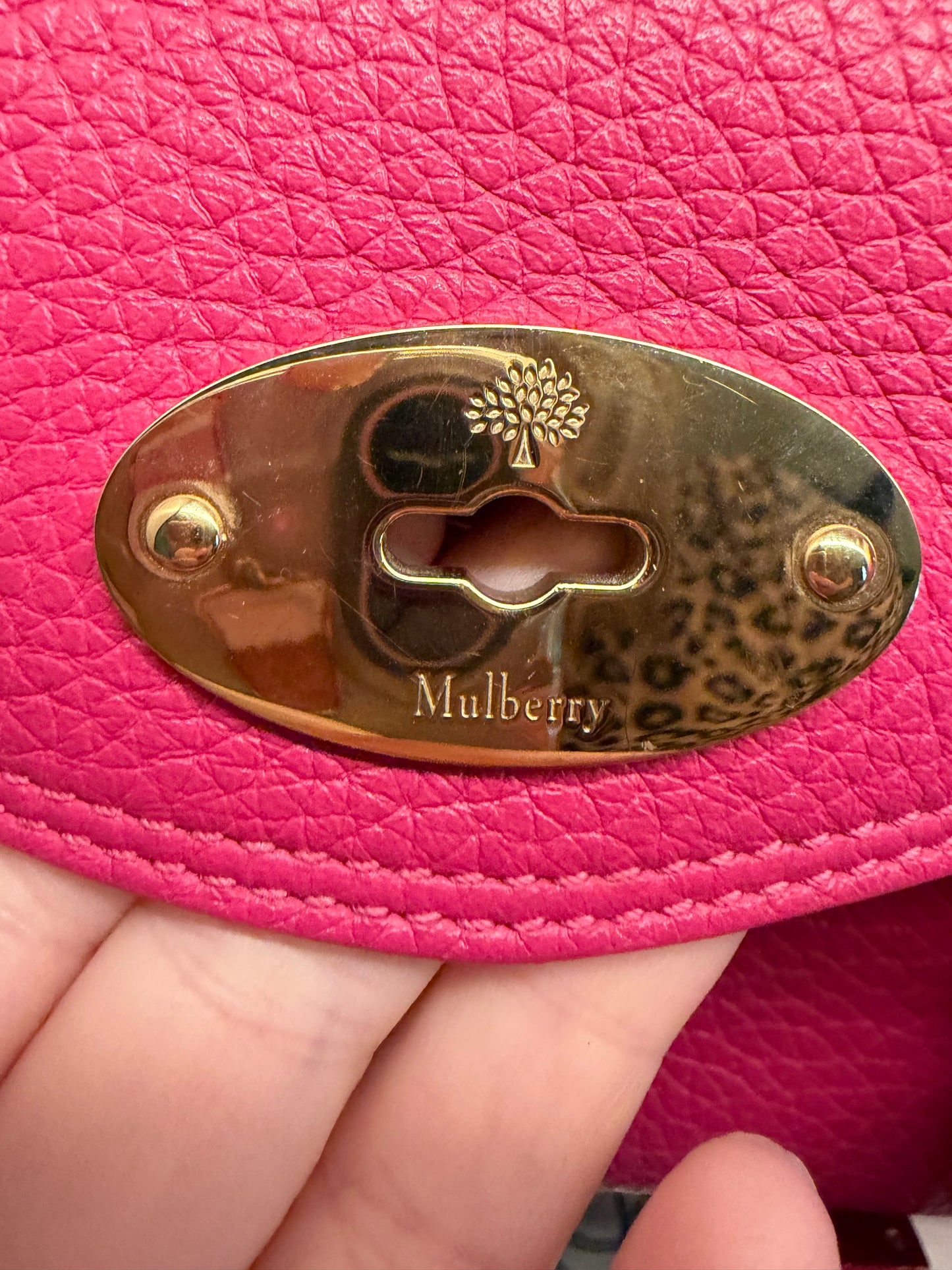 Mulberry Mini Alexa Hot Pink Leather