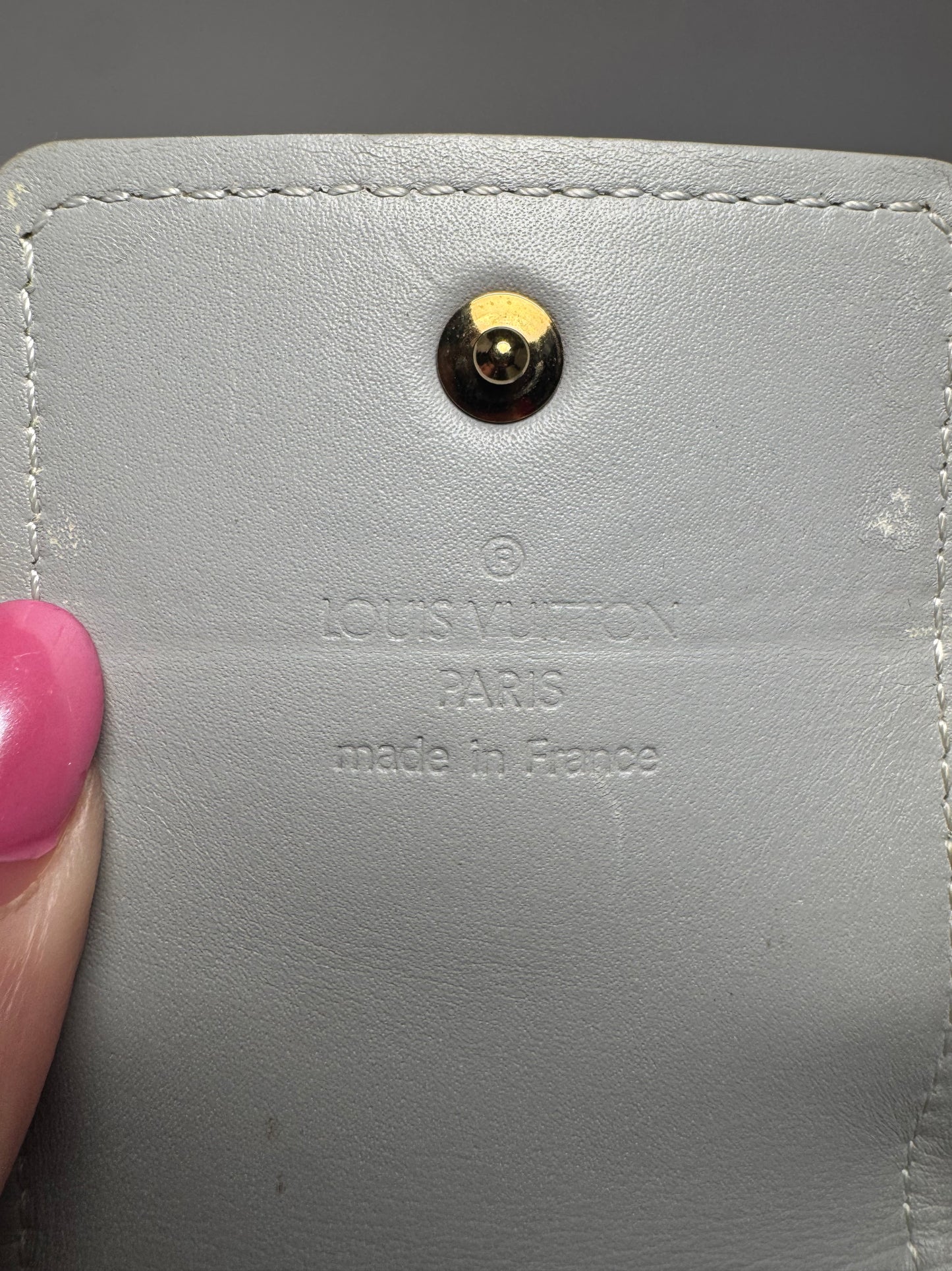 Louis Vuitton Gold Monogram Vernis Phone/Cigarette Case/Cosmetic Pouch w/original strap