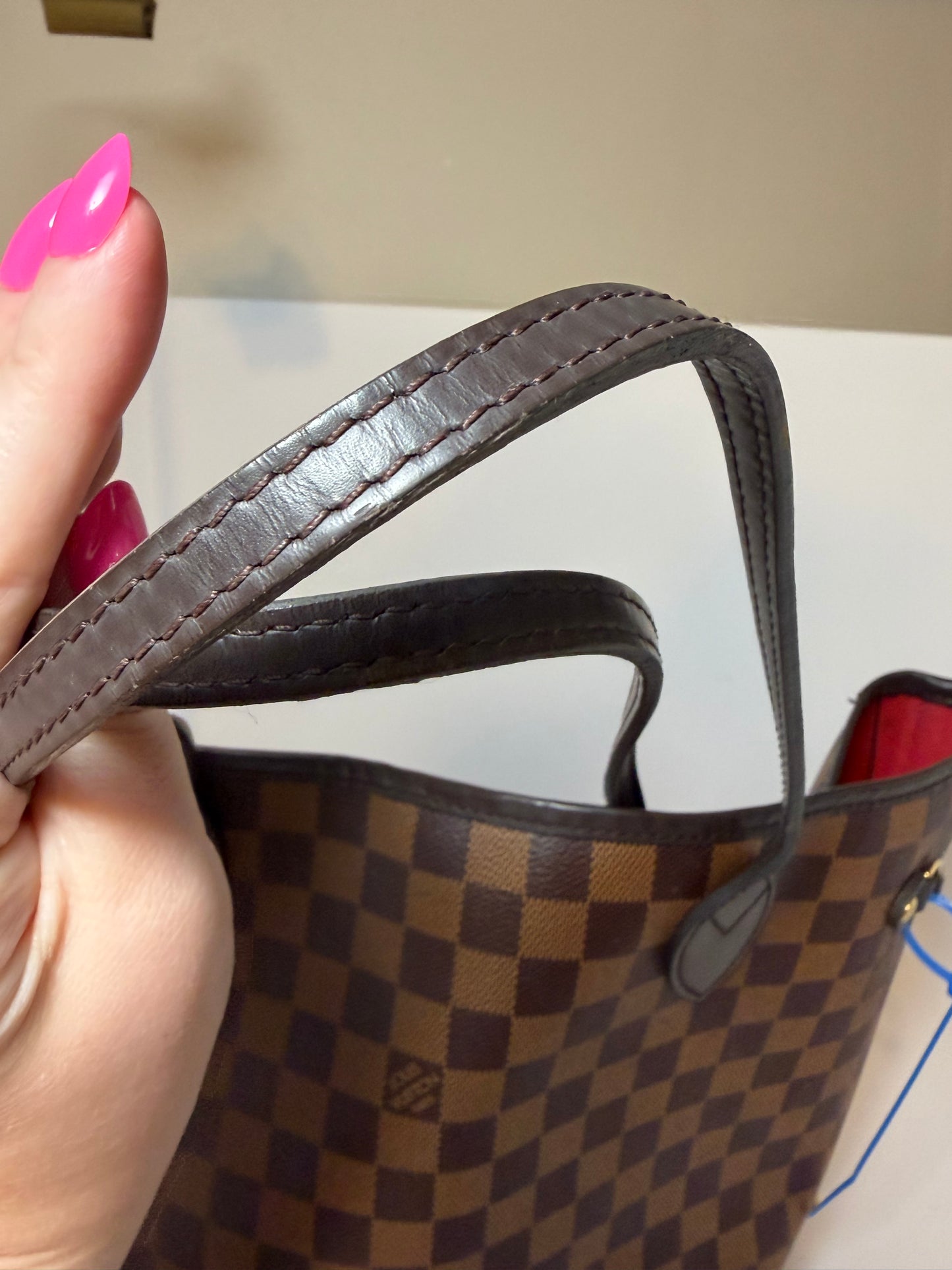 Louis Vuitton Neverfull MM Damier Ebene Tote w/Dust Bag