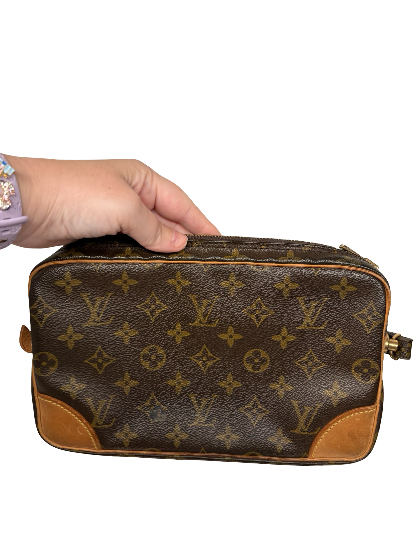 Louis Vuitton Marley Draggone Clutch Monogram Wristlet