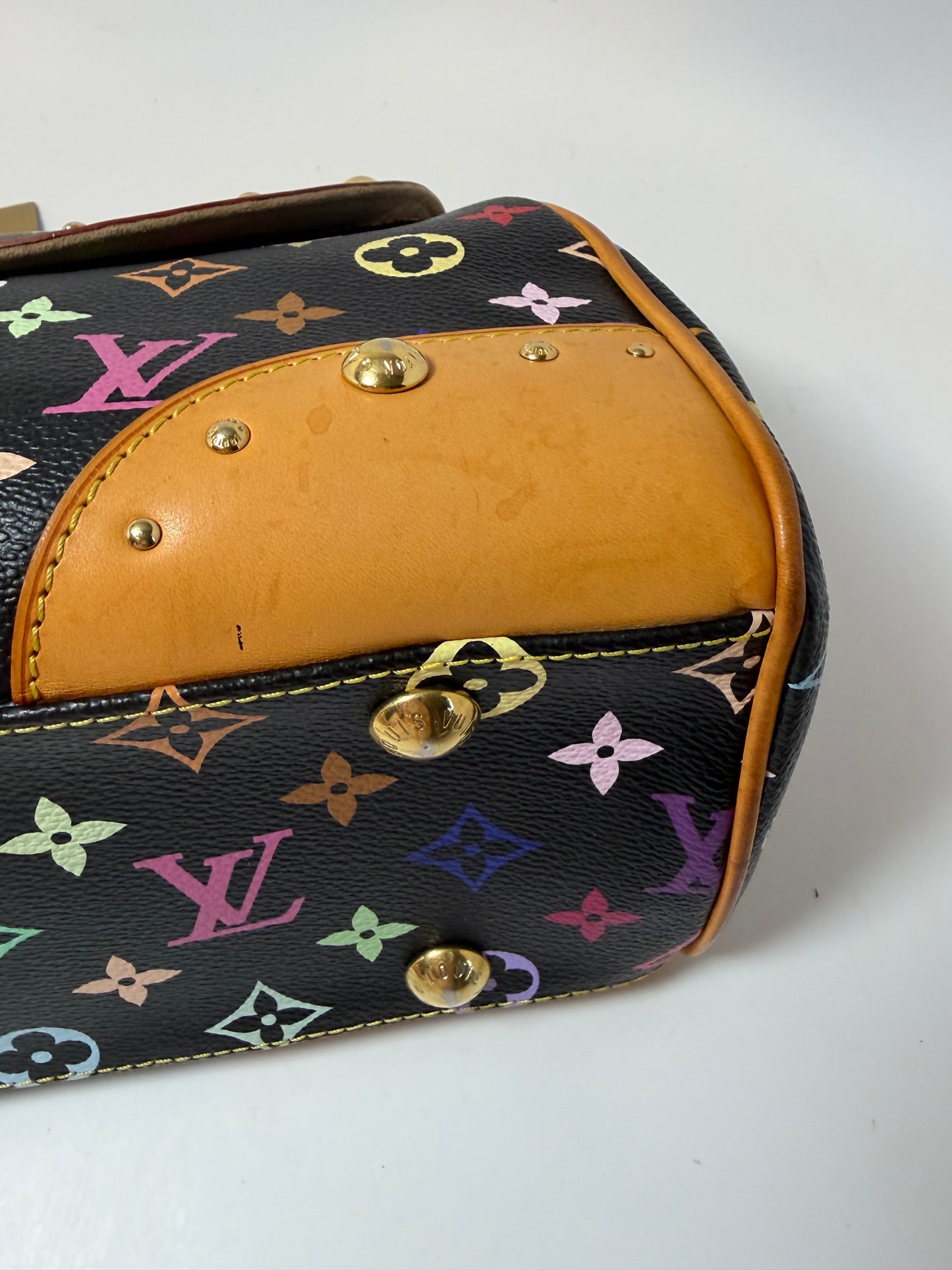 Louis Vuitton Beverly MM Black Multicolor Monogram