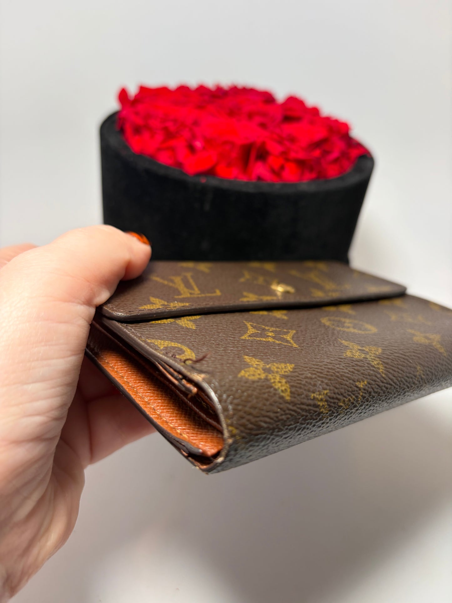 Louis Vuitton Porte Tressor Etui Papier Monogram Trifold Wallet