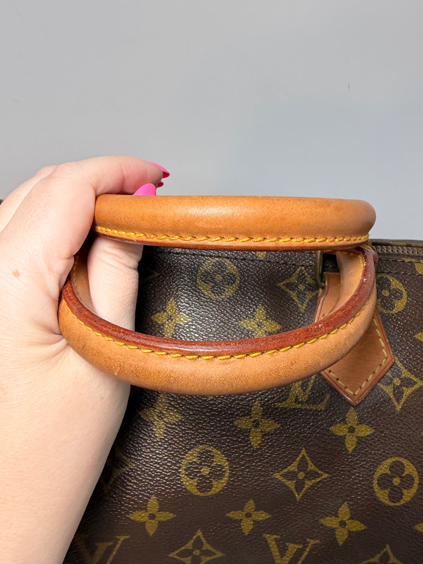 Louis Vuitton Speedy 30 Monogram Vintage Pre Date Code 80s/70s w/COA