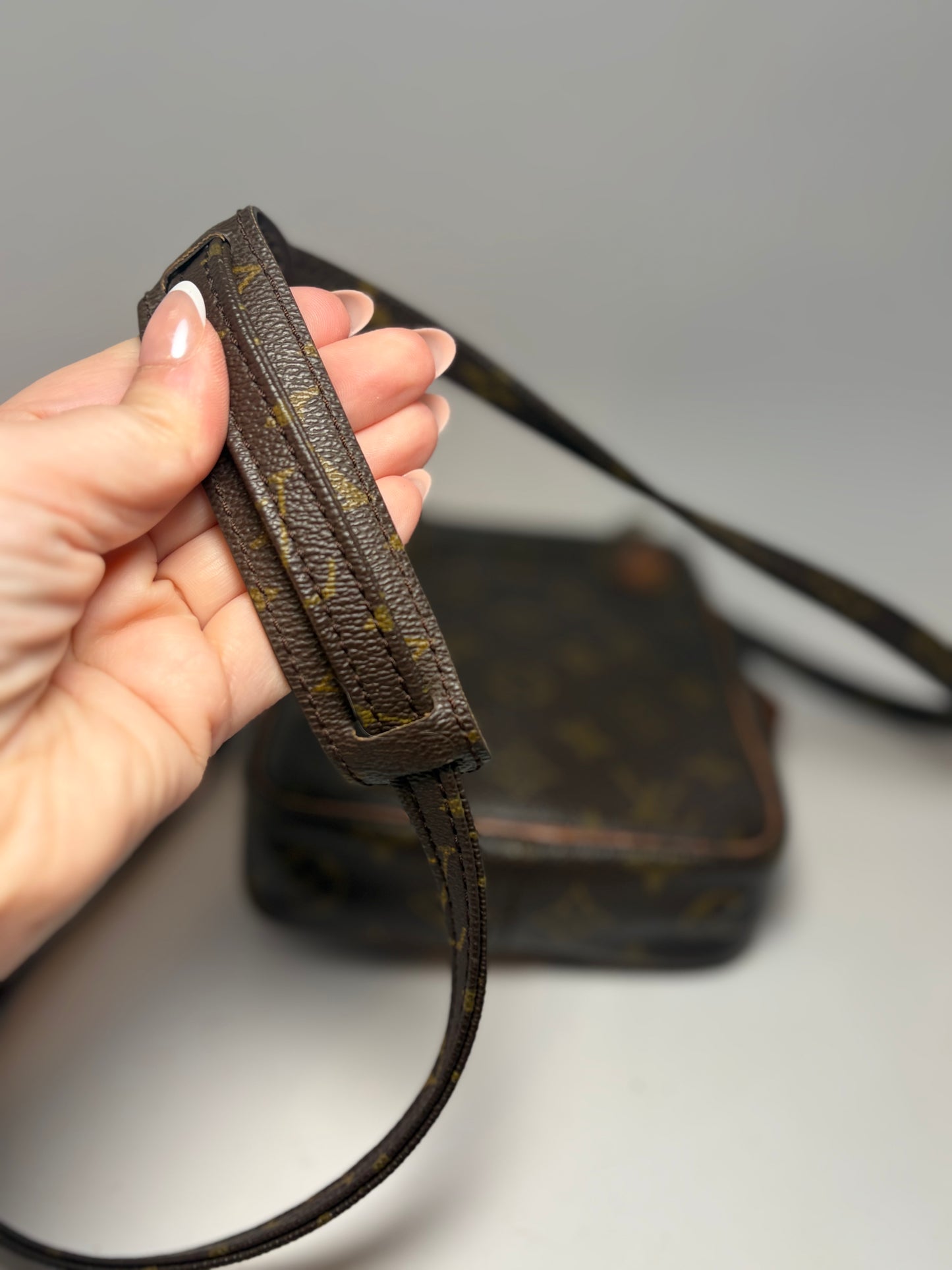 Louis Vuitton Mini Danube Momogram Crossbody-fair condition