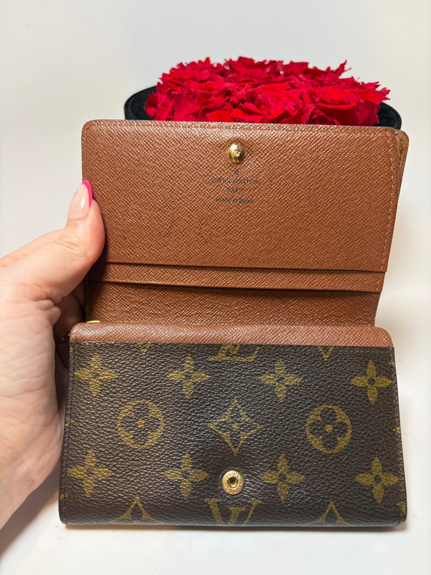 Louis Vuitton Porte Monnaie Tressor Monogram Wallet