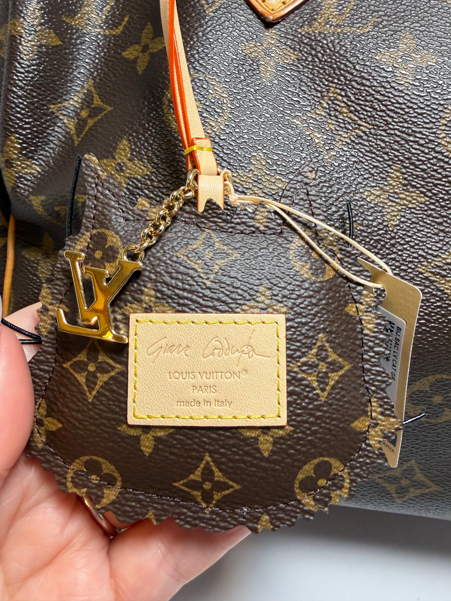 Louis Vuitton Cat Bag Charm Grace Coddington Collab NWT- Not Available Online