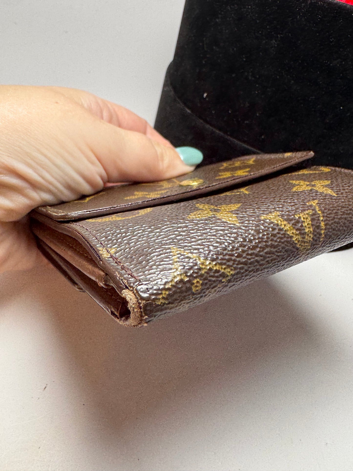 Louis Vuitton Elise Monogram Wallet- Fair Condition 1987 in France