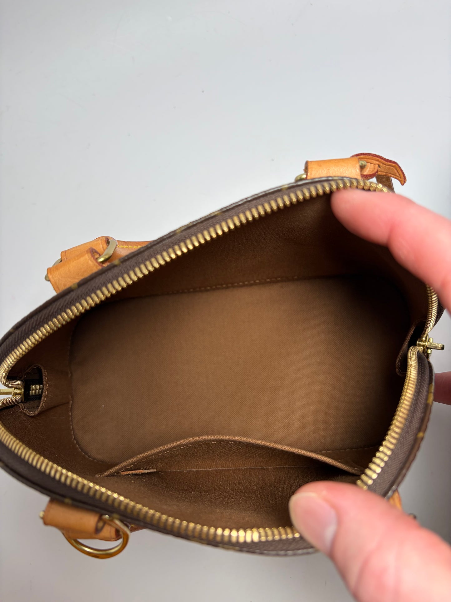 Louis Vuitton Alma BB Monogram with COA & Crossbody Strap