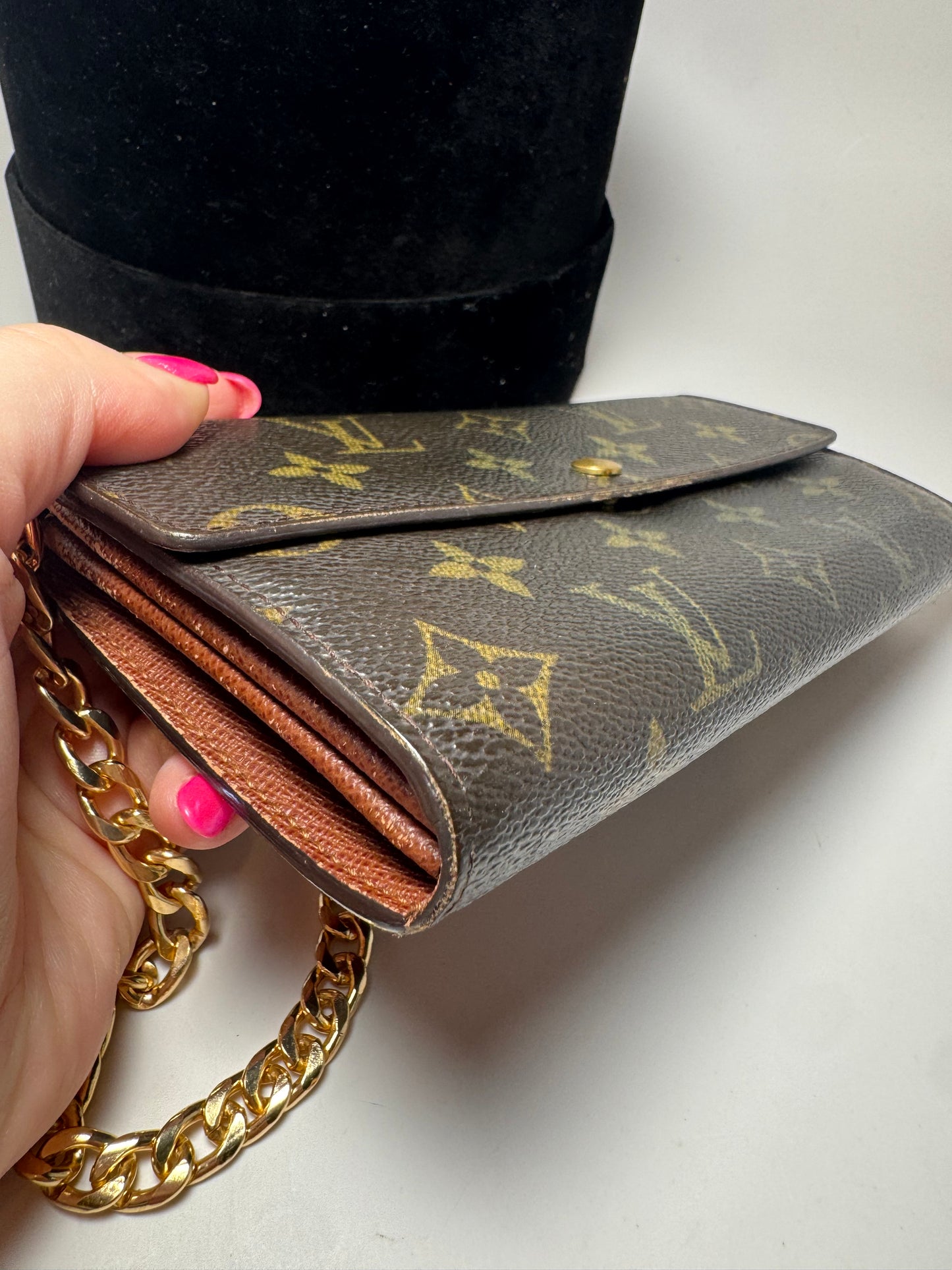 Louis Vuitton Sarah Monogram Wallet on Chain